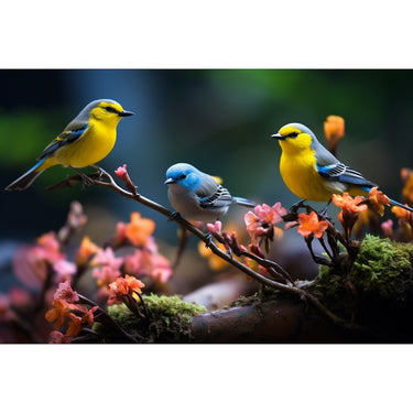 Colorful Birds Canvas